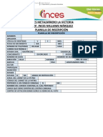 Planilla de Inscripción-Inces