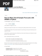 How To Make Out-of-Sample Forecasts With ARIMA in Python: Navigation