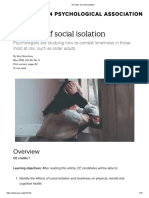 APA - The Risks of Social Isolation