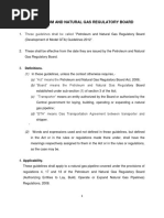 Petroleum and Natural Gas Regulatory Board: (1) in These Guidelines, Unless The Context Otherwise Requires, - (A) (B)