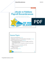 Session B - Methods To Validate Payroll Encumbrances