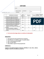 Evaluacion 2 diagrama pert