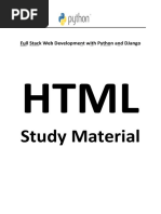 Study Material: Full Stack Web Development With Python and Django