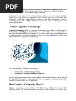 What Is Cognitive Computing?