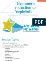 For Beginners: Introduction To Peoplesoft: Wendyl Aban (Sdcoe) and Barbara Thiss (Sdcoe)