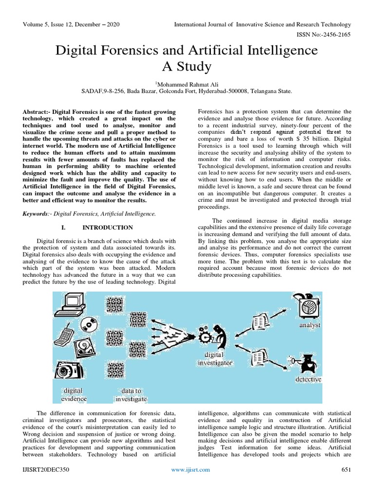 AI in Digital Forensics: A Study | PDF | Computer Forensics | Digital ...