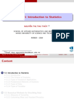 Chapter 5: Introduction to Statistics: Nguyễn Thị Thu Thủy