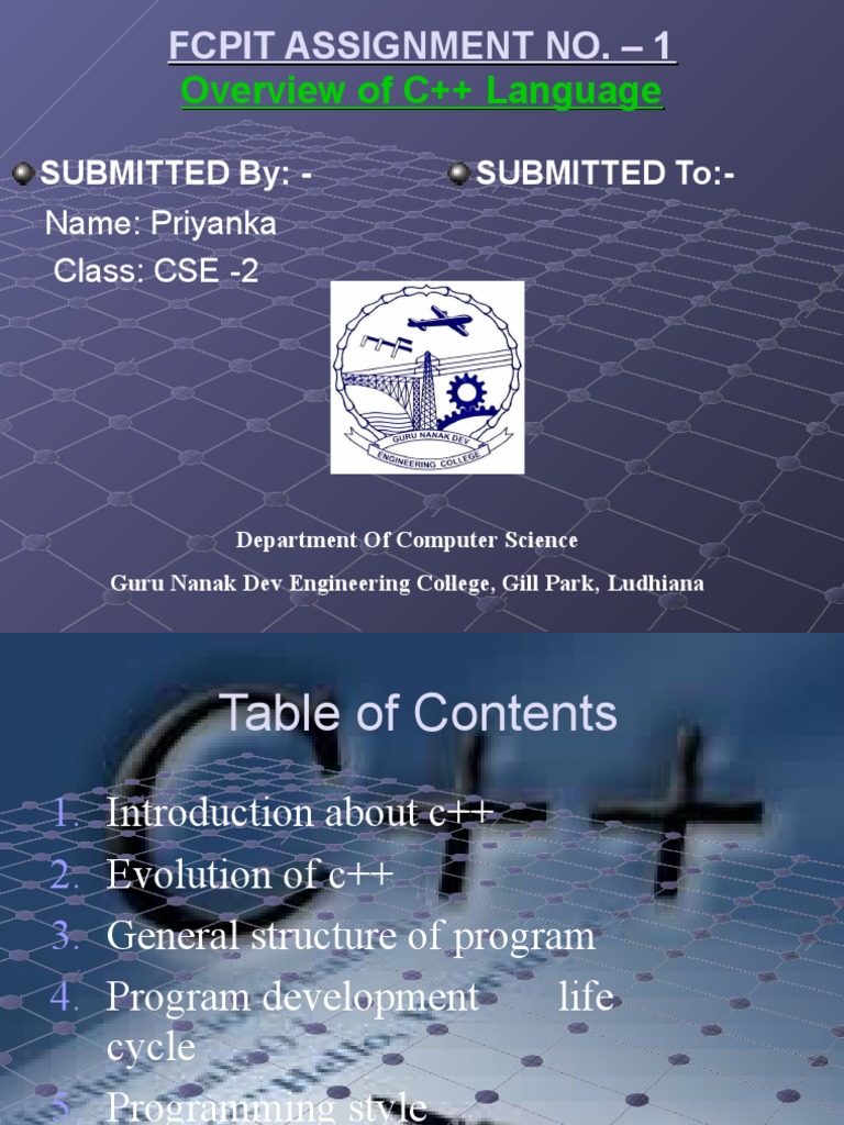 C++ Language Overview and Development Guide | PDF | Computer Program ...
