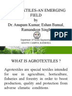 Emerging Field of Agrotextiles: An Analysis