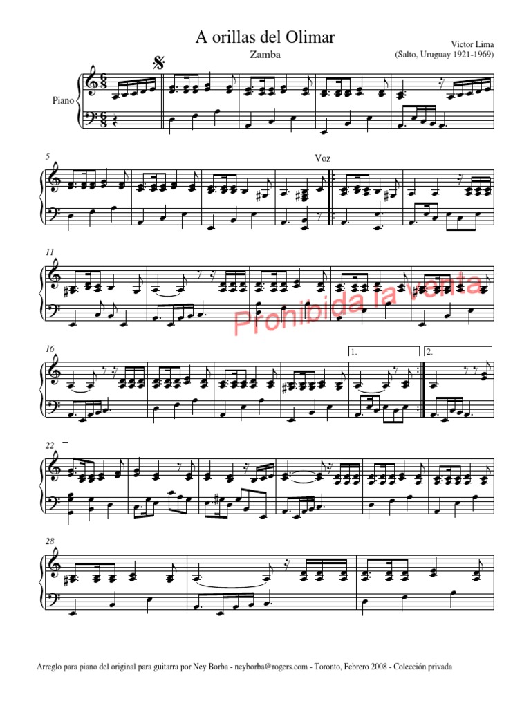 AorillasdelOlimar PartiturayLetra PDF | PDF