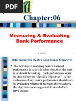 Measuring & Evaluating Bank Performance: M. Morshed 1