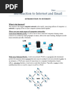 Introduction To Internet and Email