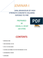 SEMINAR-I: Factors Governing Fire Performance of High Strength Concrete Columns