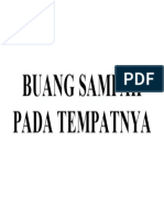 Buang Sampah Pada Tempatnya