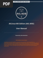 Avlinux MX Edition (Avl-Mxe) User Manual