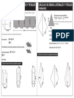 Cálculo de áreas laterales y totales de prismas y pirámides