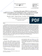 Fern CpDNA One Particular Taxon Selaginella Was Problematic