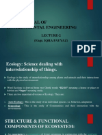 (SEE-503) Fundamental of Environmental Engineering: Lecture-2 (Engr. Iqra Fayyaz)