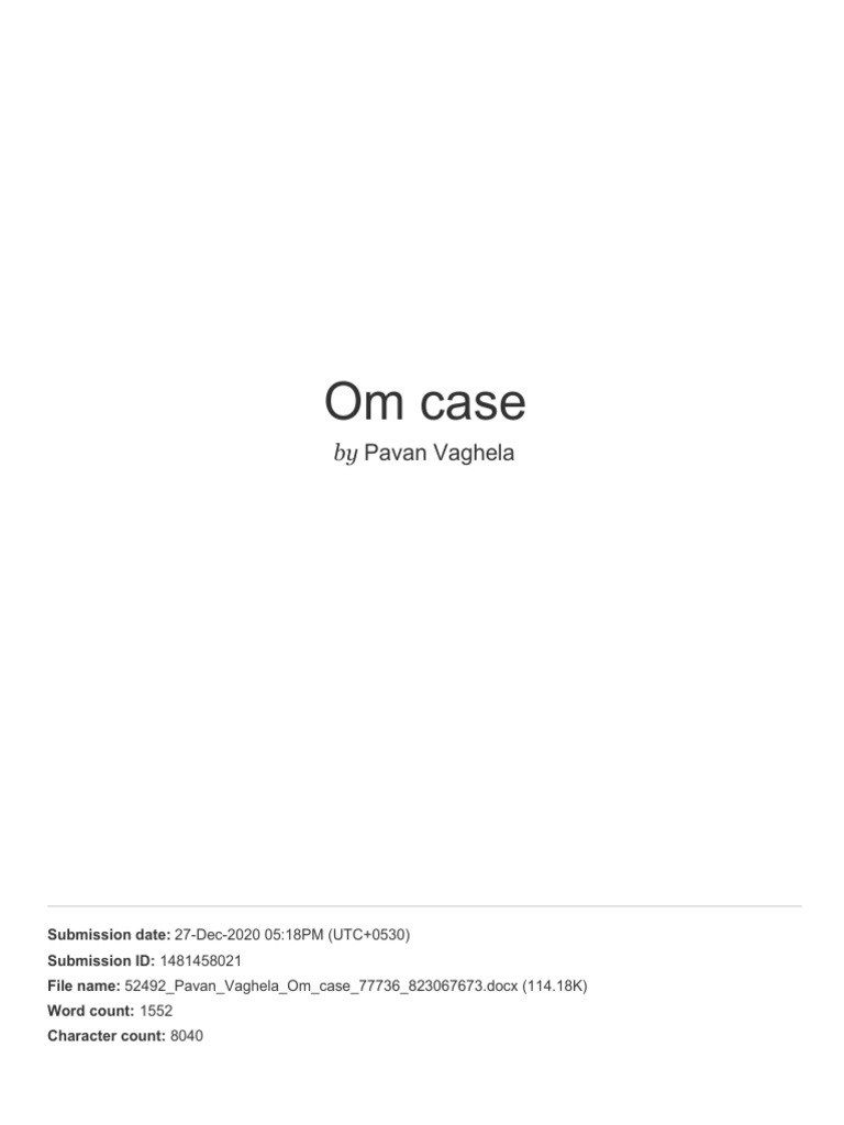 American Connector Company Operations Case PDF
