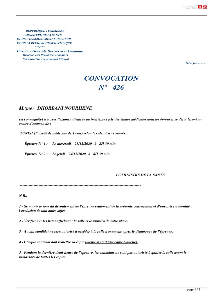 Example 018 Sciences De La Sante Medical