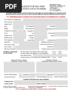 Request For Imo Ship Identification Number