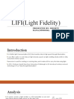 LIFI (Light Fidelity) : Presented By: Drishti RANA (NP000306)