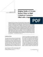 Bulging Modes of Circular Bottom Plates in Rigid Cylindrical Containers Filled With A Liquid