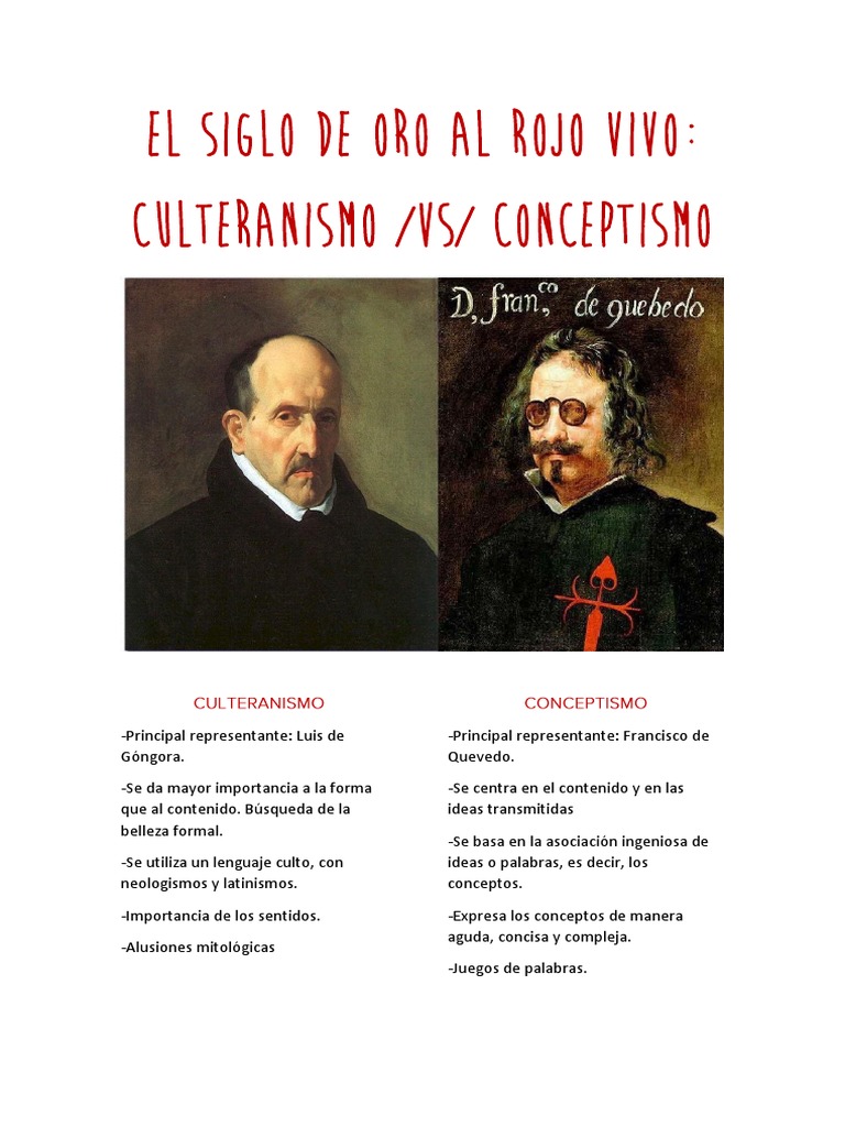 Culteranismo Vs Conceptismo Pdf