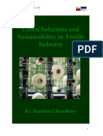 Green Solutions and Sustainability in Textile Industry: By: Harshita Chaudhary