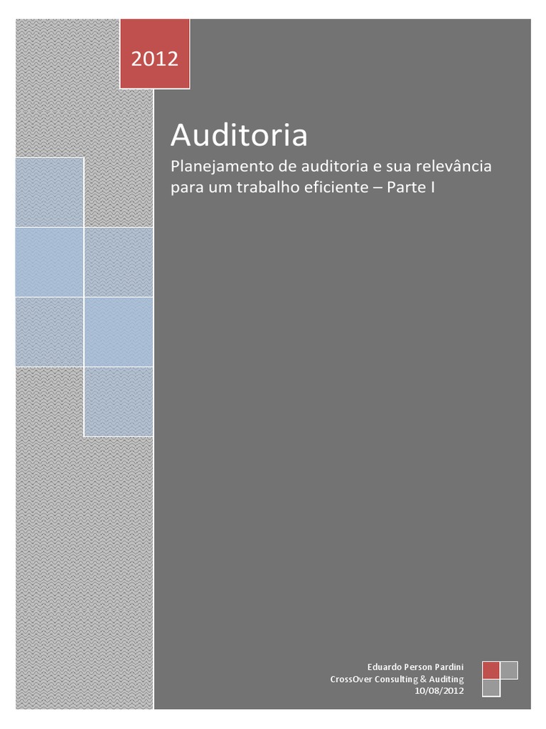 Paper A5 - Planejamento de Auditoria e Sua Relevancia para Um Trabalho ...