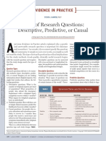 Types of Research Questions: Descriptive, Predictive, or Causal