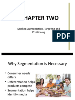 Chapter Two: Market Segmentation, Targeting and Positioning