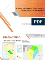 Plan de acondicionamiento territorial de la provincia del Padre Abad