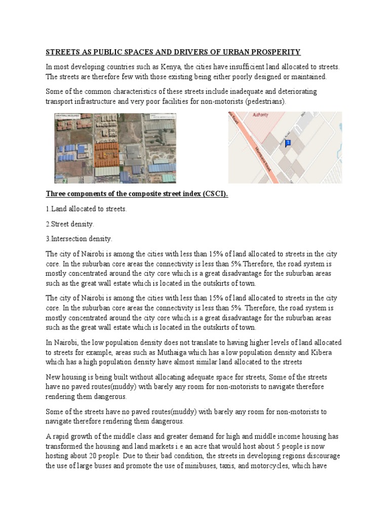 Streets As Public Spaces and Drivers of Urban Prosperity | PDF | Bus ...