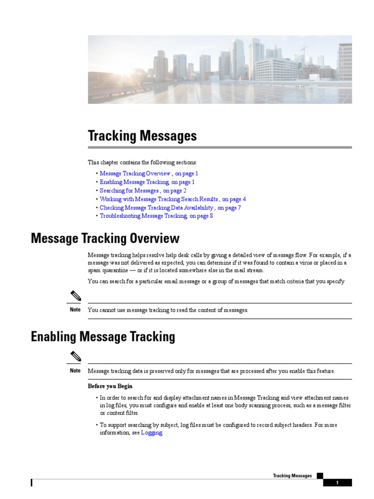 Email Message Tracking Guide | PDF | Computer Mediated Communication ...