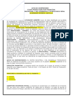 Modelo Acta de Pasantias