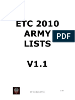 ETC 2010 Army List