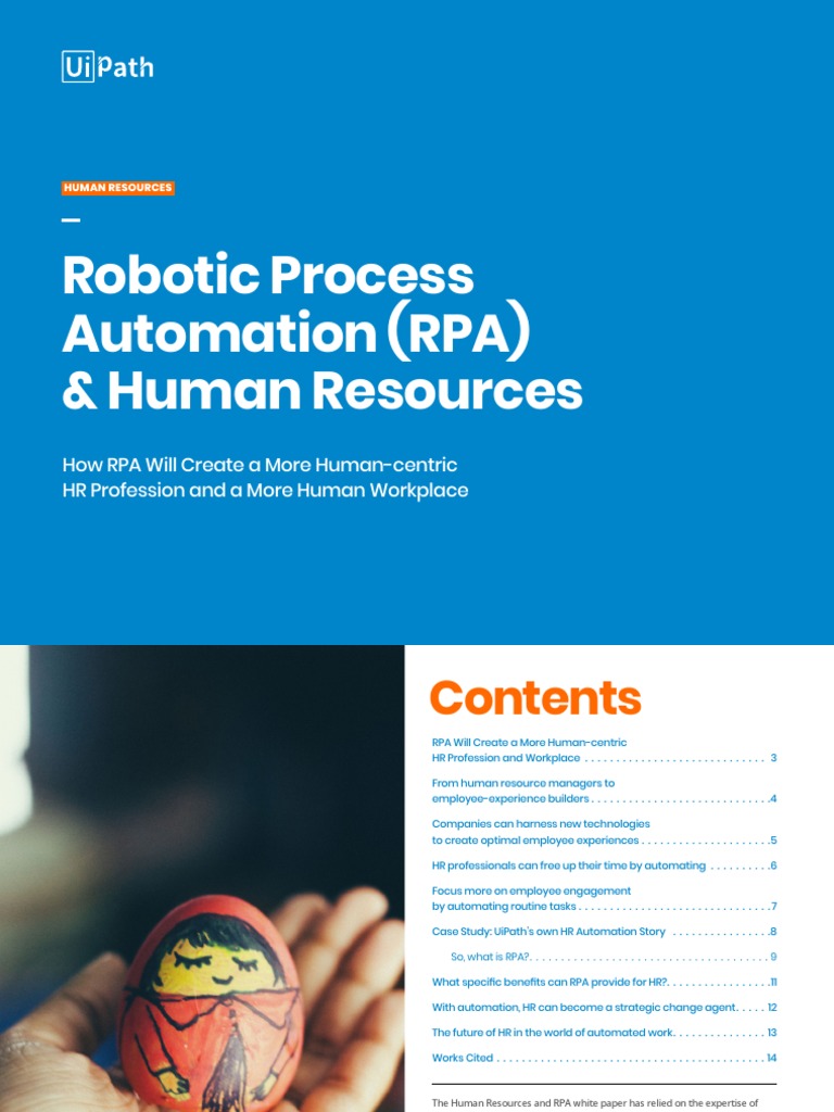 RPA For HR - Creating A More Human Workplace PDF | PDF