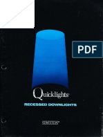 Omega Lighting Quicklights Recessed Downlights Catalog 8-88