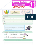 La Letra PL para Primer Grado de Primaria PDF