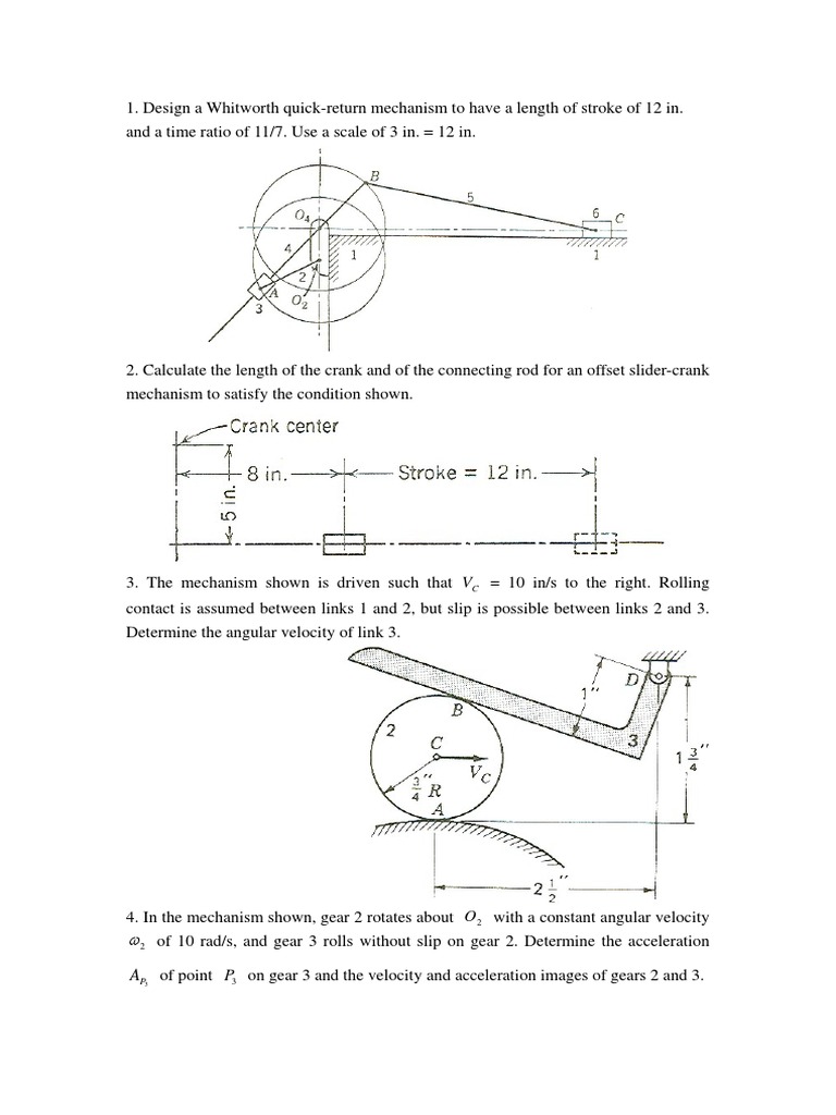 Advanced Kinematics And Dynamics Of Machinery Pdf Gear Force