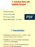 Chapter 4 - Single Item - Probabilistic Demand