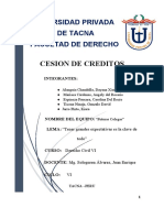 Cesion de Creditos Enviar