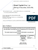 D&A: 08102020 Form D Staple Street Capital Notice of Exempt Offering SEC Report