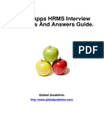 Oracle Apps HRMS Interview Questions and Answers Guide.: Global Guideline