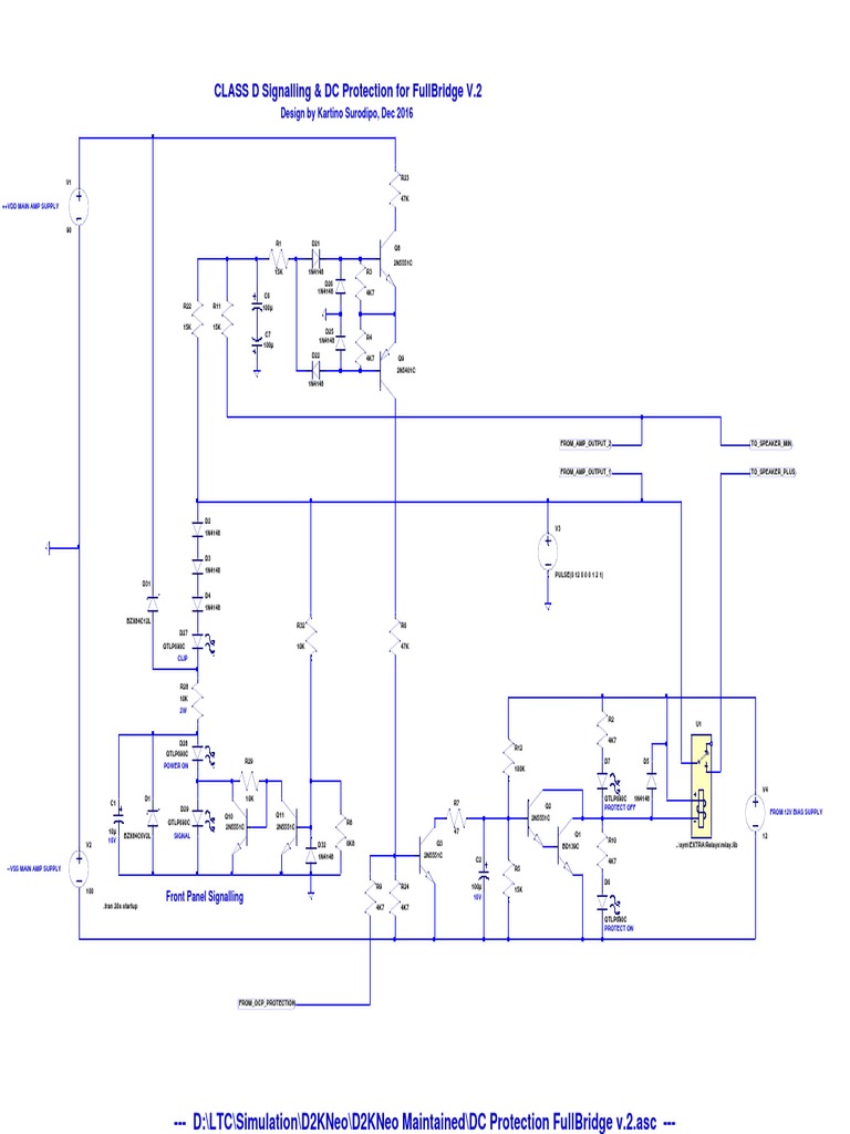 Class D Amp DC Protection Design | PDF
