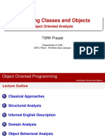Identifying Classes and Objects: Object Oriented Analysis