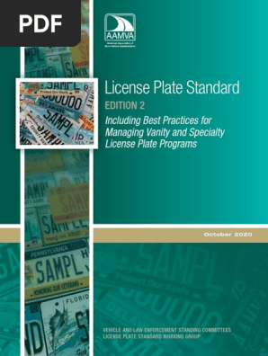 AAMVA 2020 License Plate Standard_Final