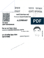 Income Tax Department Govt. of India: AJGPM8646P