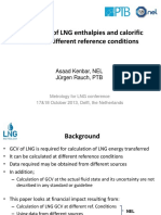 Calculation of LNG Enthalpies and Calorific Asaad Kenbar NEL and Juergen Rauch PTB PDF